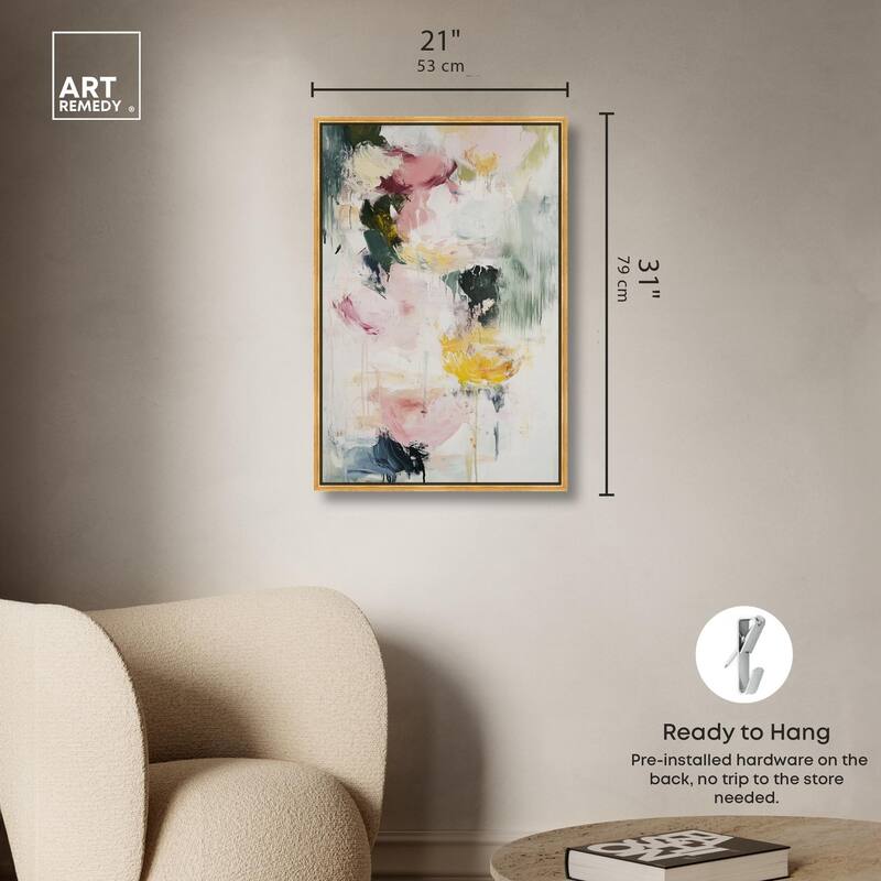 Dripping Colors II Canvas by Art Remedy