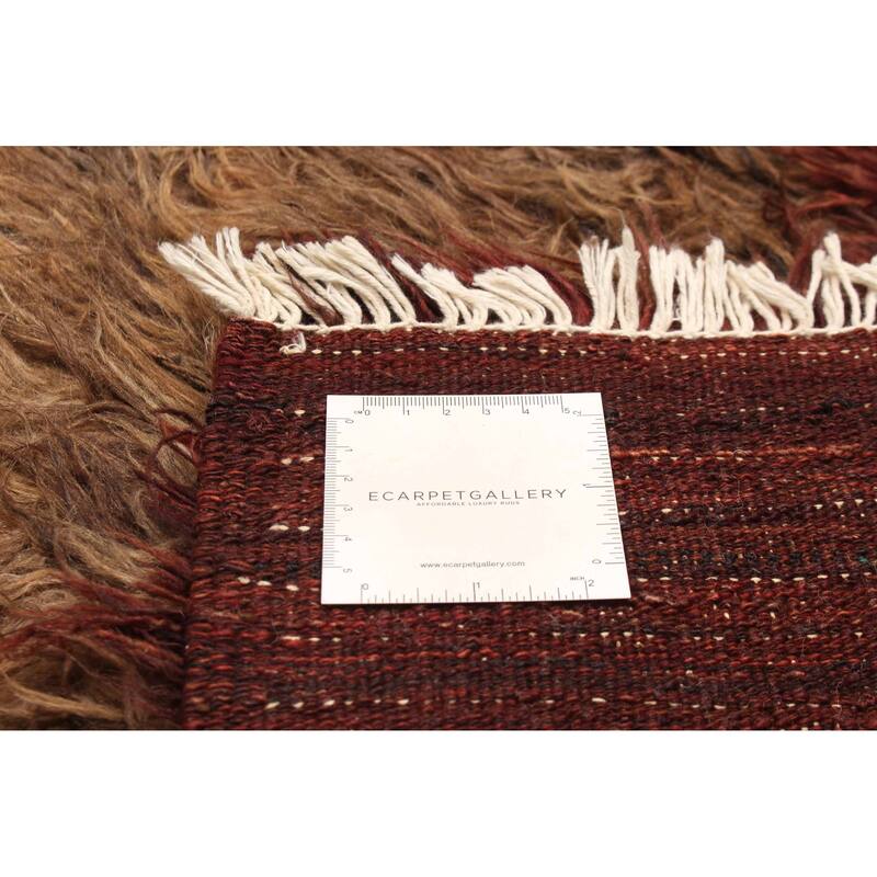ECARPETGALLERY Hand-knotted Finest Peshawar Ziegler Burgundy Wool Rug - 4'5 x 6'0
