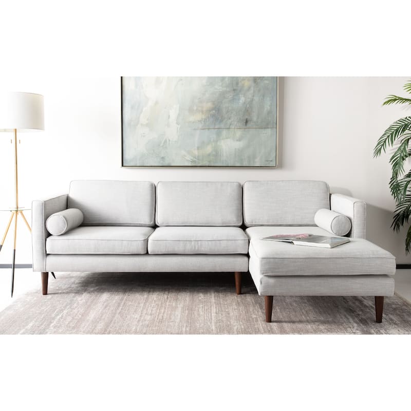 SAFAVIEH Couture Dulce Mid Century Chaise Sofa - 98"W x 60"D x 33"H