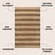preview thumbnail 3 of 19, JONATHAN Y Jayden Rustic Farmhouse Woven Jute Stripe Area Rug