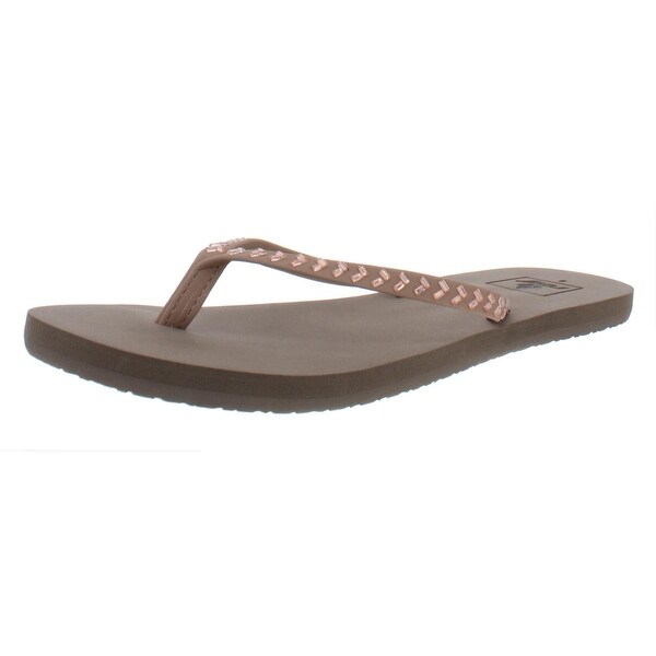 rose gold reef flip flops