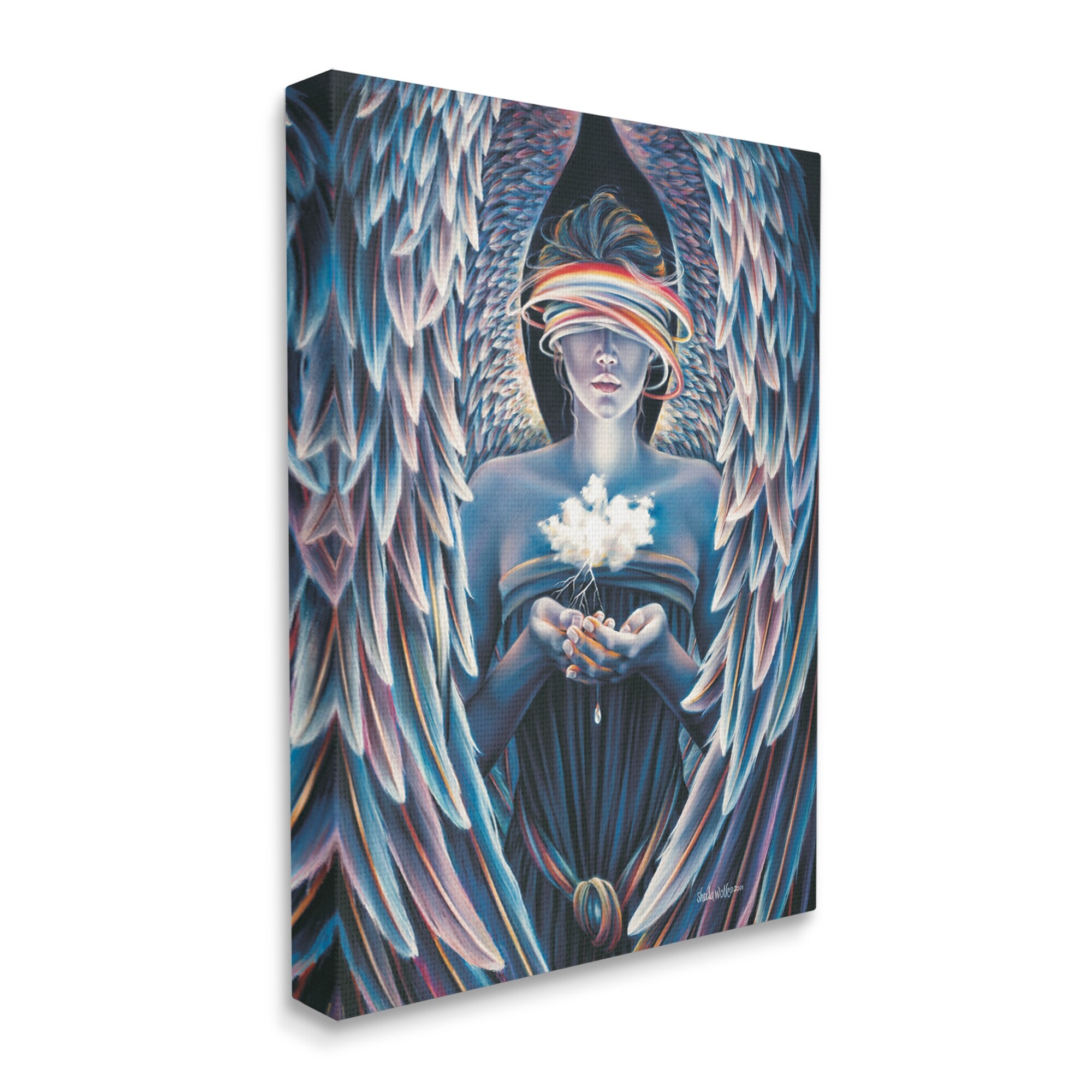 Stupell Surreal Angel Holding Cloud Canvas Wall Art by Sheila