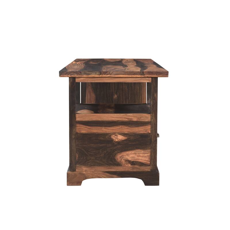 Avenue 2-piece Live Edge Solid Wood Desk Set