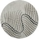 preview thumbnail 12 of 33, SAFAVIEH Handmade Soho Elvyra Waves N.Z. Wool Rug 6' Round - Blue/Grey - Round