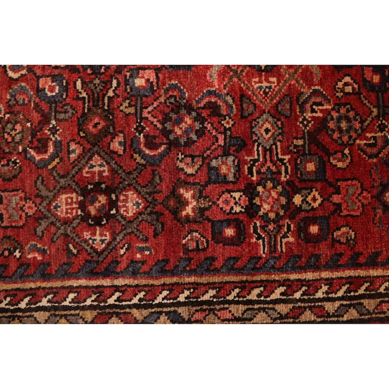 ECARPETGALLERY Hand-knotted Andelz Red Wool Rug - 3'8 x 10'6