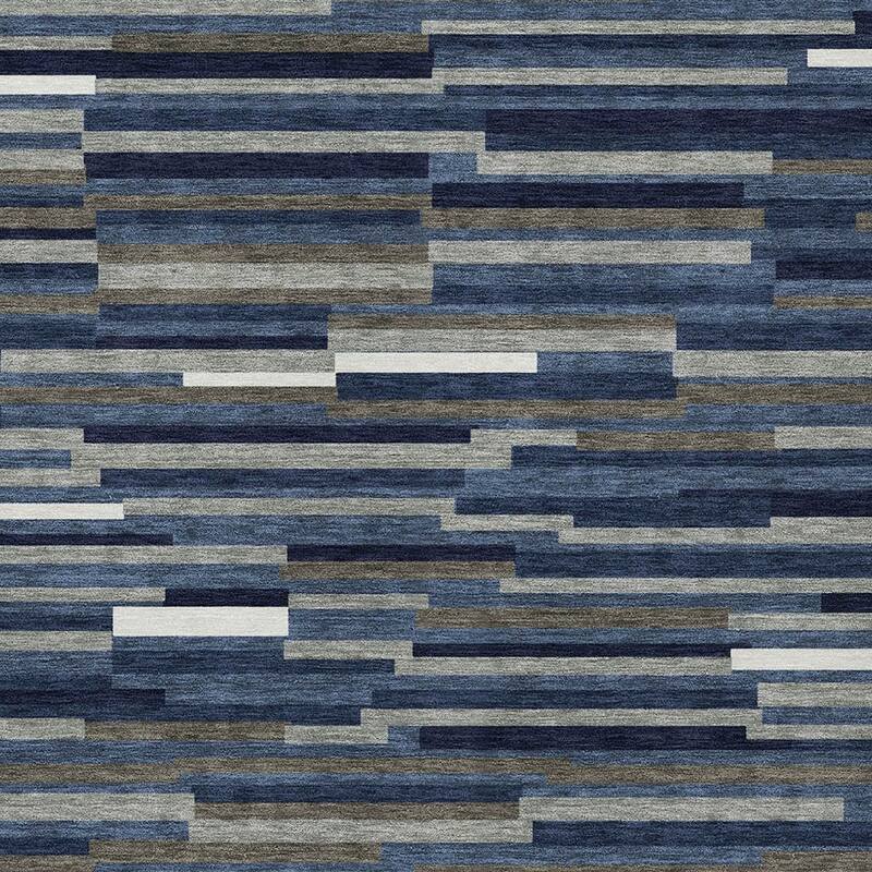 HomeRoots Striped Transitional Rectangle Outdoor Rug