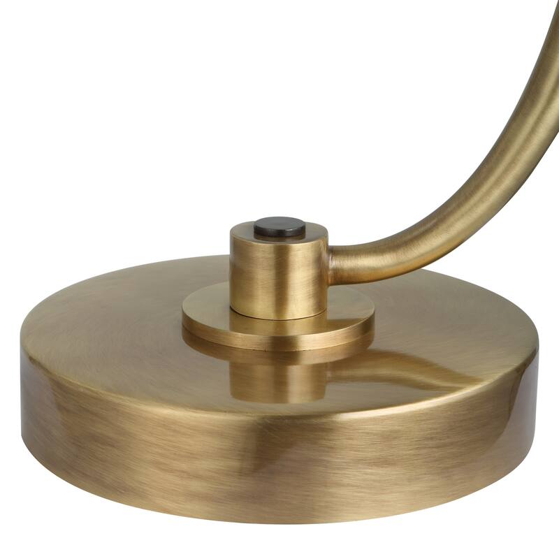 Waveney Curved Base Drink Table - 24" - Antique Bronze and Clear