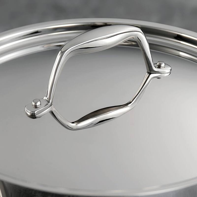 Tramontina 80116/009DS 3-Quart Tri-Ply Clad Covered Braiser, Stainless Steel