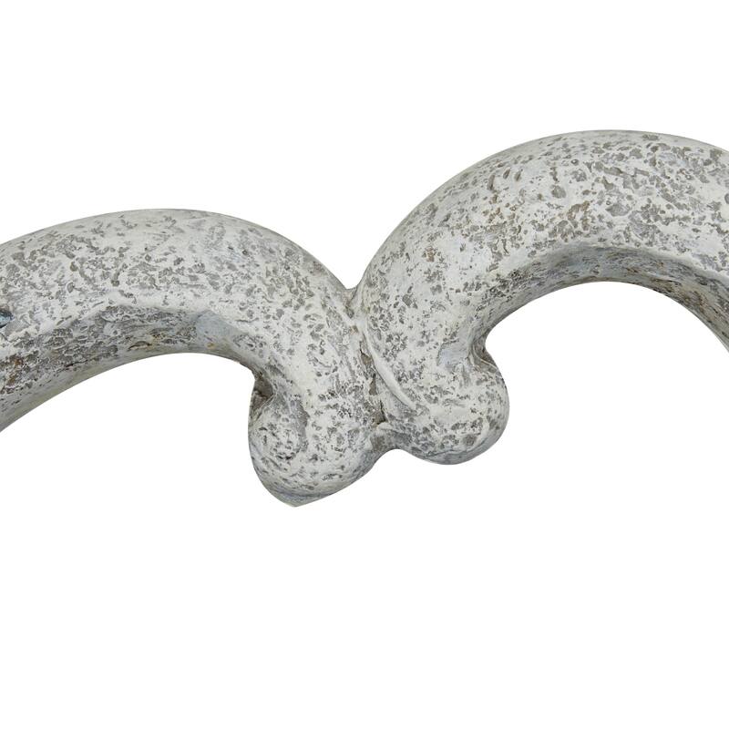 Gray Fiberglass Indoor Outdoor Planter with Stone Mosaic Design