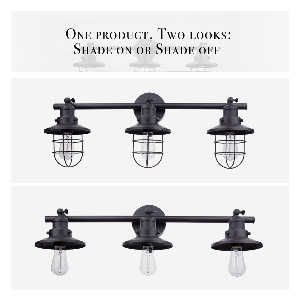 Globe Electric 59115 Beaufort 3-Light Oil Rubbed Bronze Sconce Globe Electric 59115 Beaufort 3-Light Oil Rubbed Bronze Sconce
