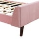 preview thumbnail 65 of 72, Twin/Full/Queen Size Velvet Upholstered Platform Bed Frame with Headboard and Wooden Slats Support, No Box Spring Needed