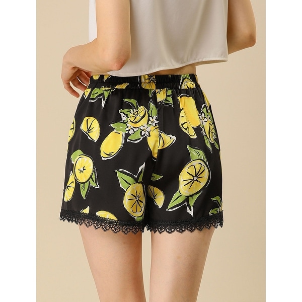 shorts with lemons on them