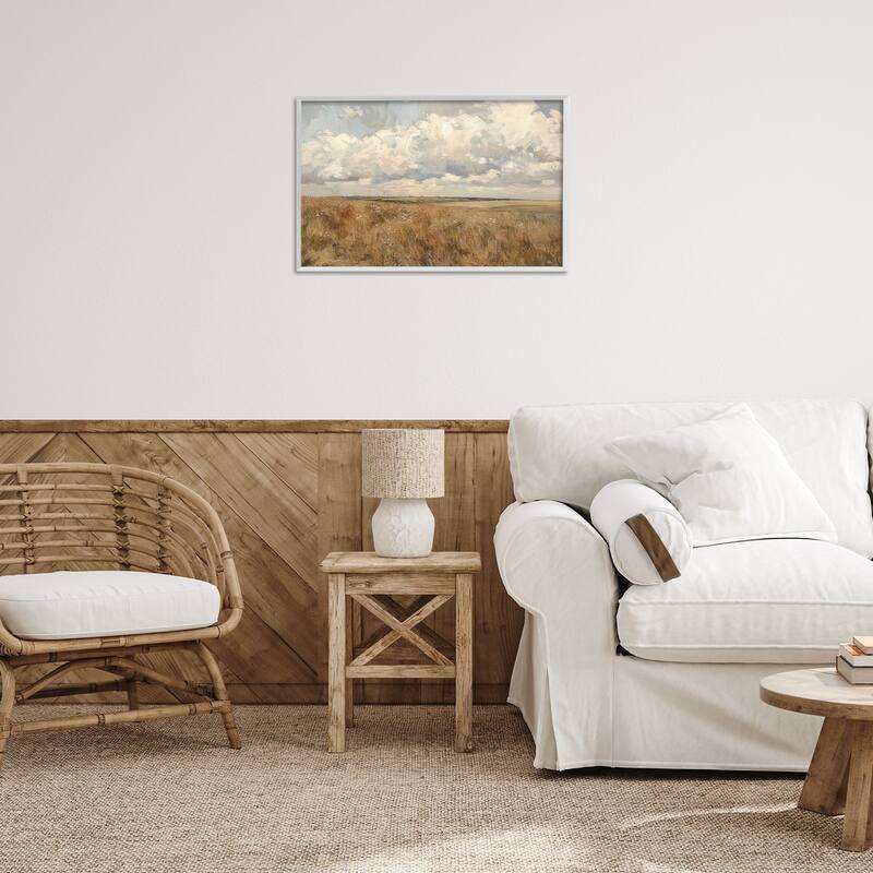 Stupell Wide Open Farm Field Framed Giclee Art Design By LSR Creative Studio