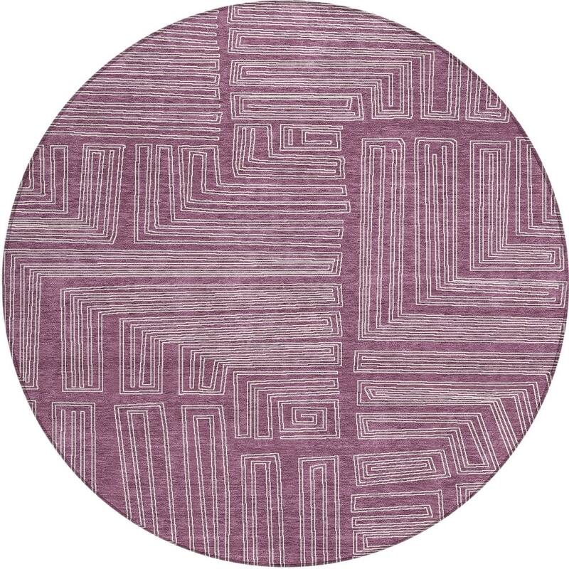 HomeRoots Geometric Transitional Rectangle Outdoor Rug