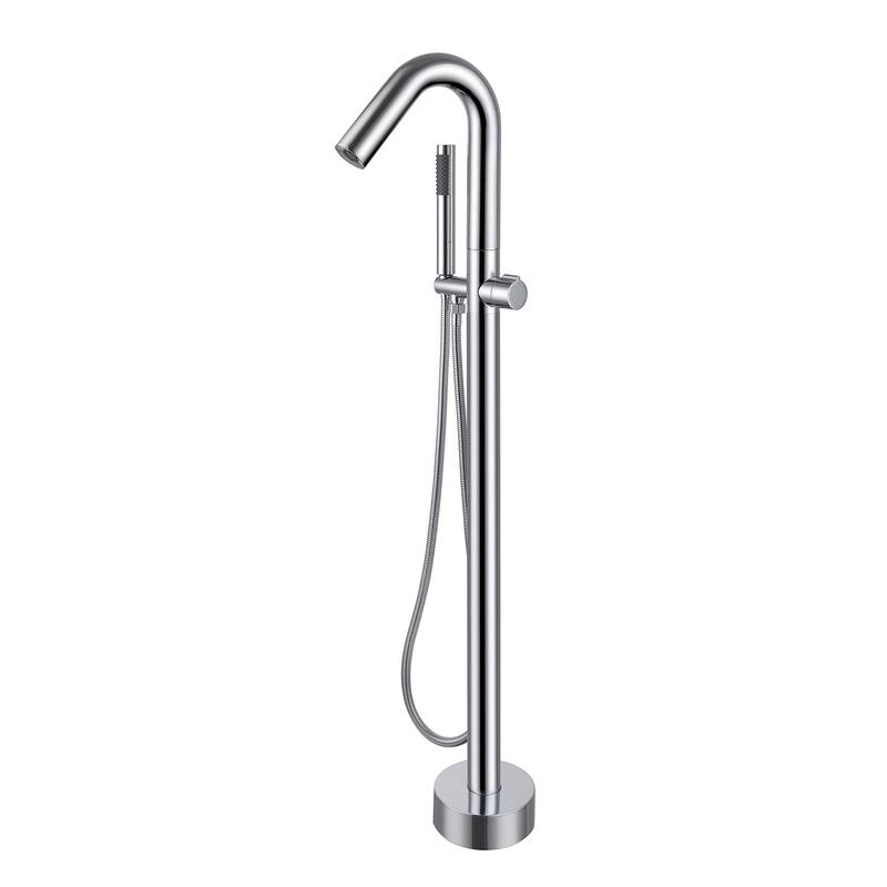 Topcraft Floor Mounted Bathtub Filler with Handheld Showerhead