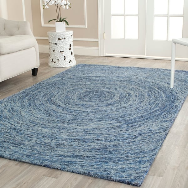 slide 2 of 67, SAFAVIEH Handmade Ikat Jaycie Wool Rug 3' x 5' - Dark Blue/Multi - Rectangle