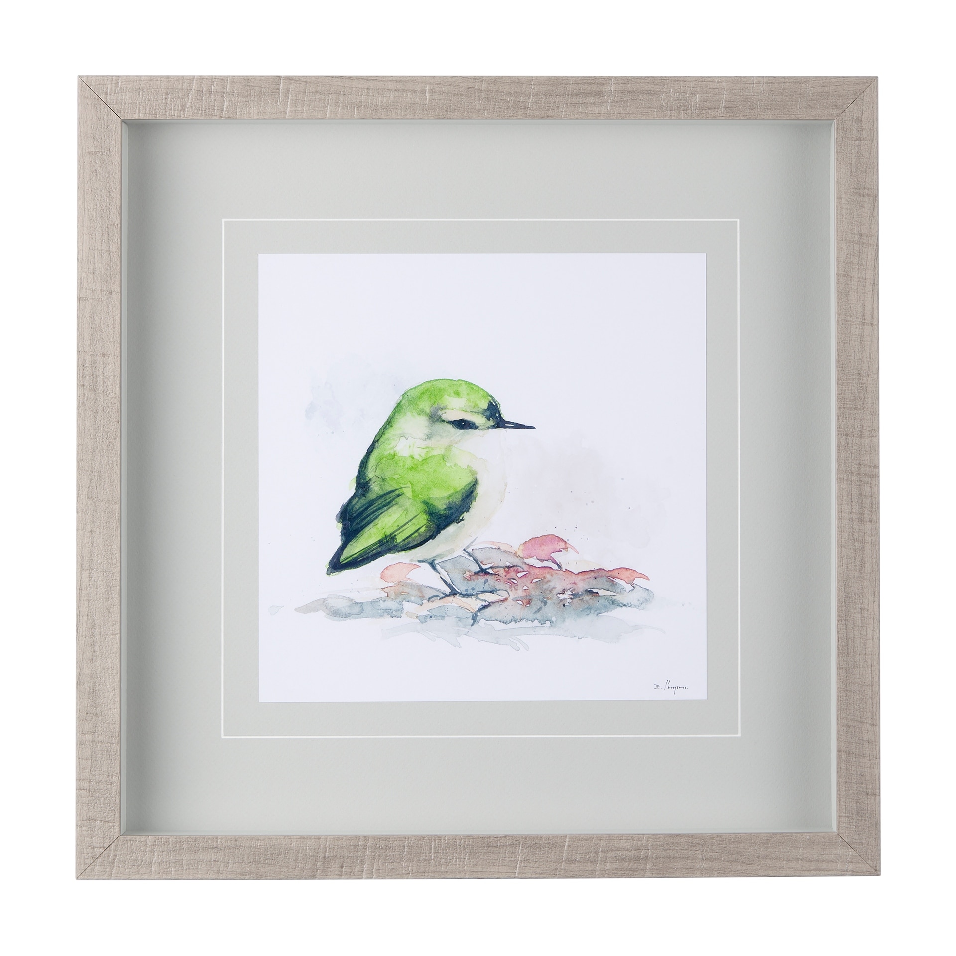 Mercana Rifleman II by Mercana Studio a Hand Embellished Textured Framed Art Print Matted under Glass