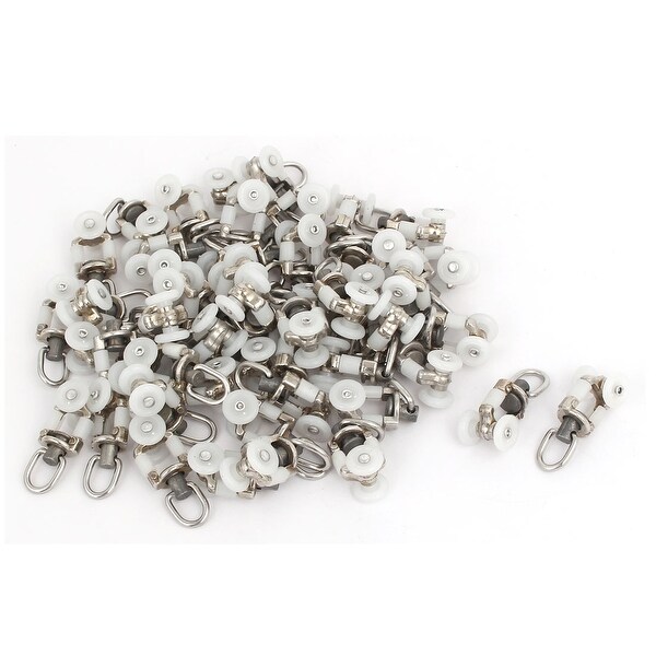 Shop Unique Bargains10mm Dia Double Wheel Plastic Curtain