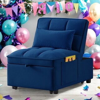 4 in1 Multi-Function Single Sofa Bed with Storage Pockets - Bed Bath ...