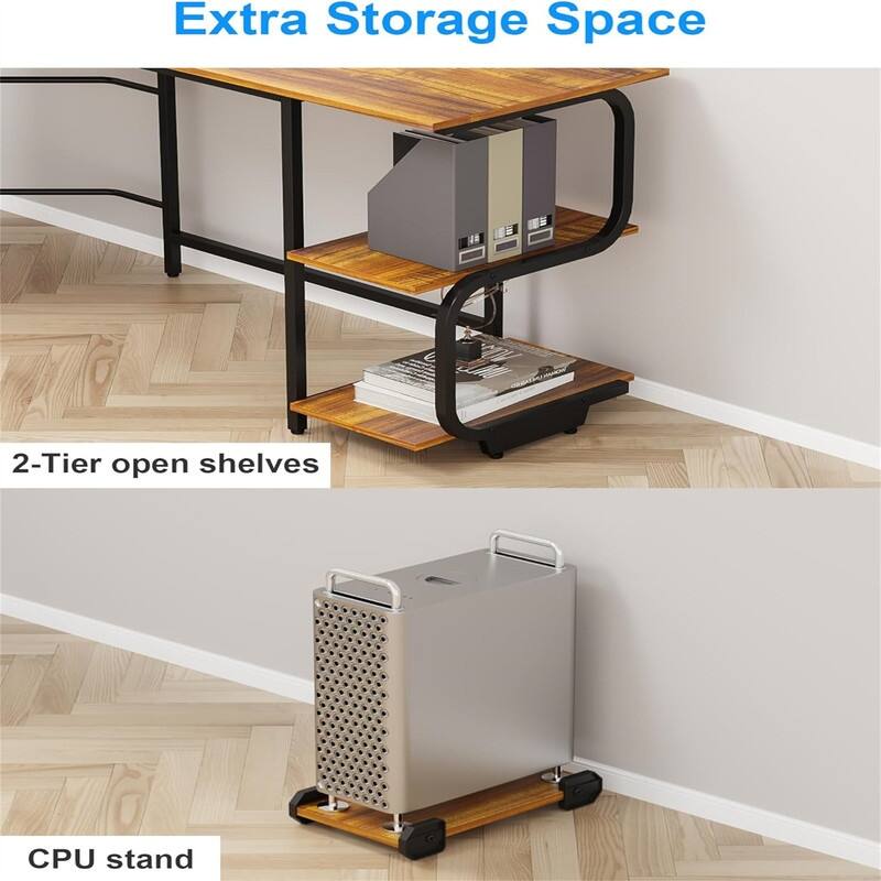 L Shaped Desk with Large Surface