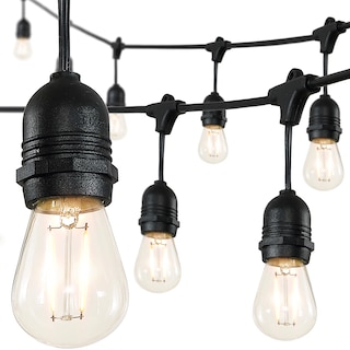 15-Light Indoor/Outdoor 48 ft. LED S14 Edison Buld String Lights by JONATHAN Y