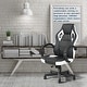 preview thumbnail 4 of 20, Modern PU Leather Gaming Office Chair, Lumbar Support Adjustable Height Computer Chair with Wheels and Swivel Task Chair