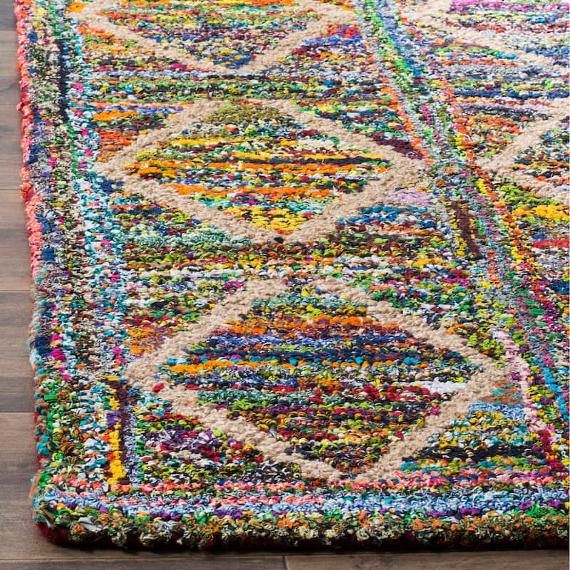 SAFAVIEH, Handmade Nantucket Gudfinna Contemporary Cotton Rug