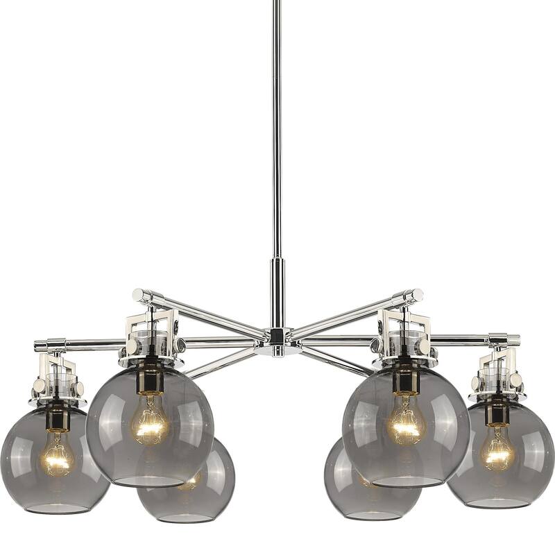 Innovations Lighting 411-6CR-16-26 Newton Sphere Chandelier Newton