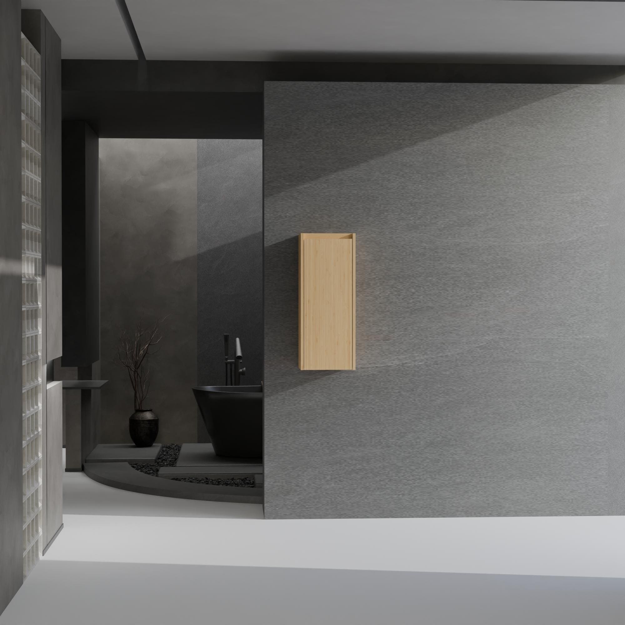 Large Capacity Wall Cabinet With Bamboo Side Pressing Process