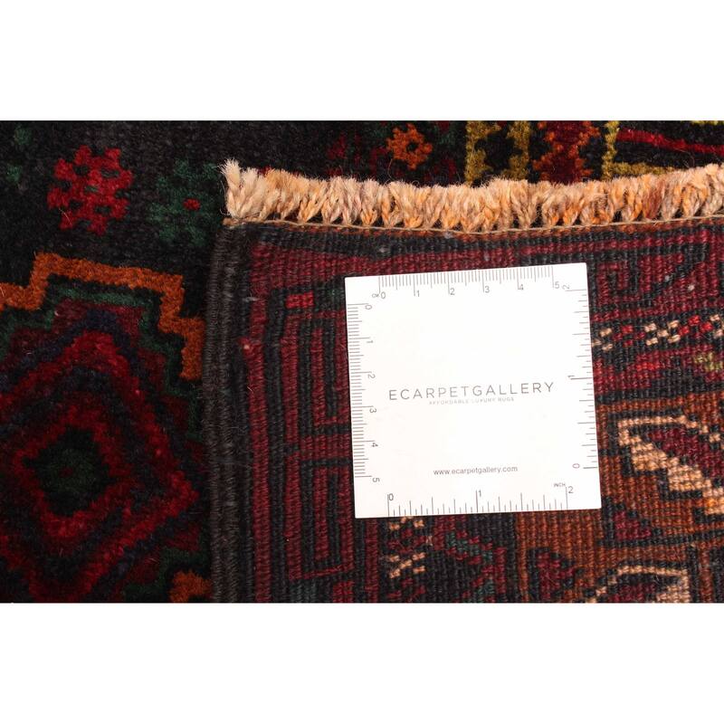 ECARPETGALLERY Hand-knotted Teimani Black Wool Rug - 2'10 x 4'0