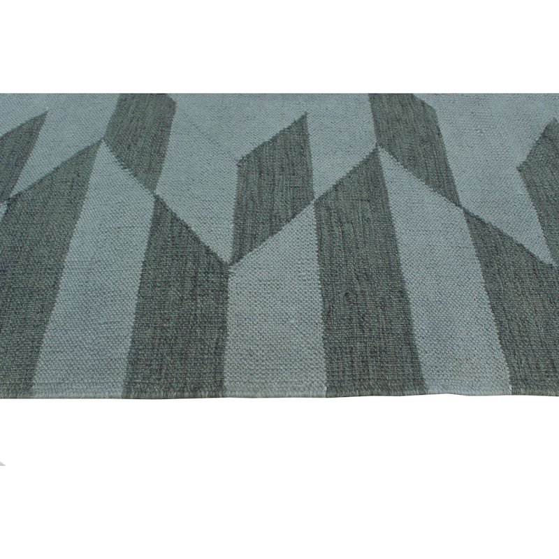 Winchester Flatweave Emmarae Grey/Ivory Rug - 6'7" x 9'6"