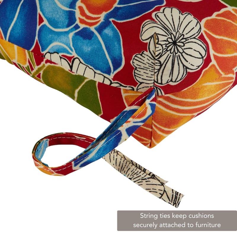 Greendale Home Fashions Aloha Floral Outdoor Chaise Lounge Cushion