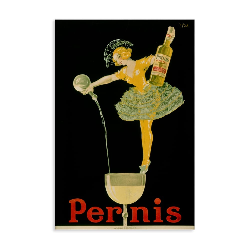 Stupell Vintage Pernis Wine Pour Canvas Wall Art Design By Marcus Jules