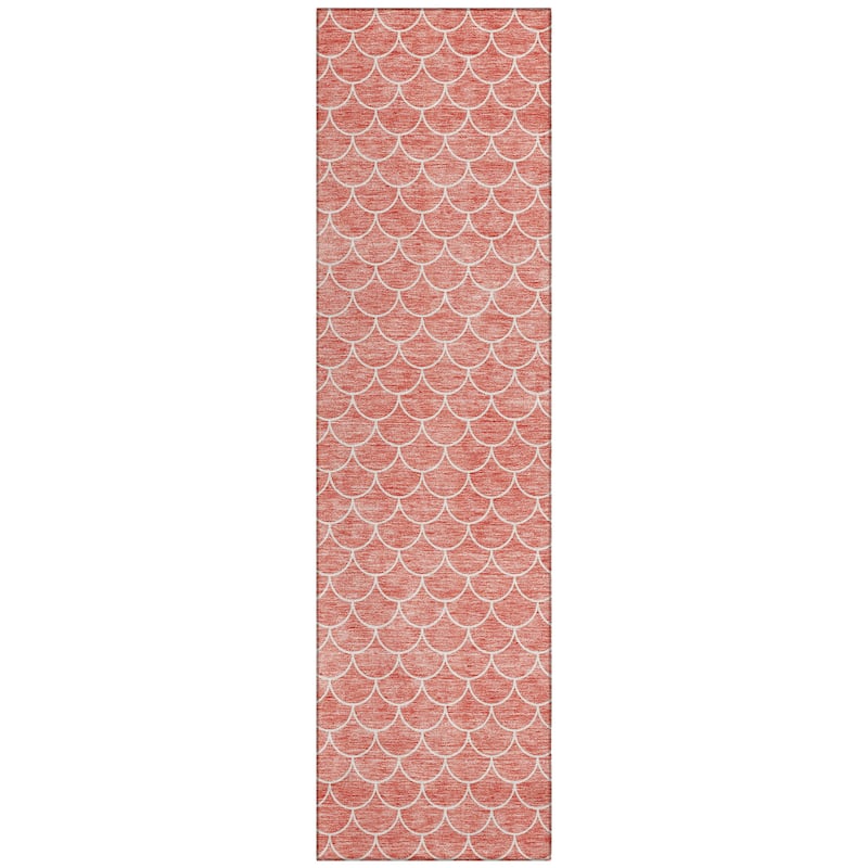 Machine Washable Indoor/ Outdoor Chantille Modern Geo Rug