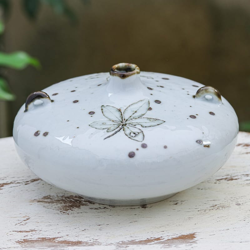 Novica Handmade Be Nature Ceramic Vase