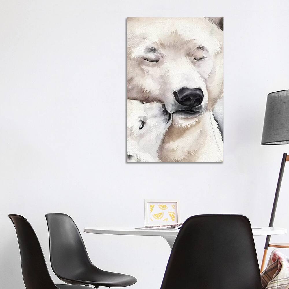 iCanvas "Polar Bear" by Kira Balan Canvas Print