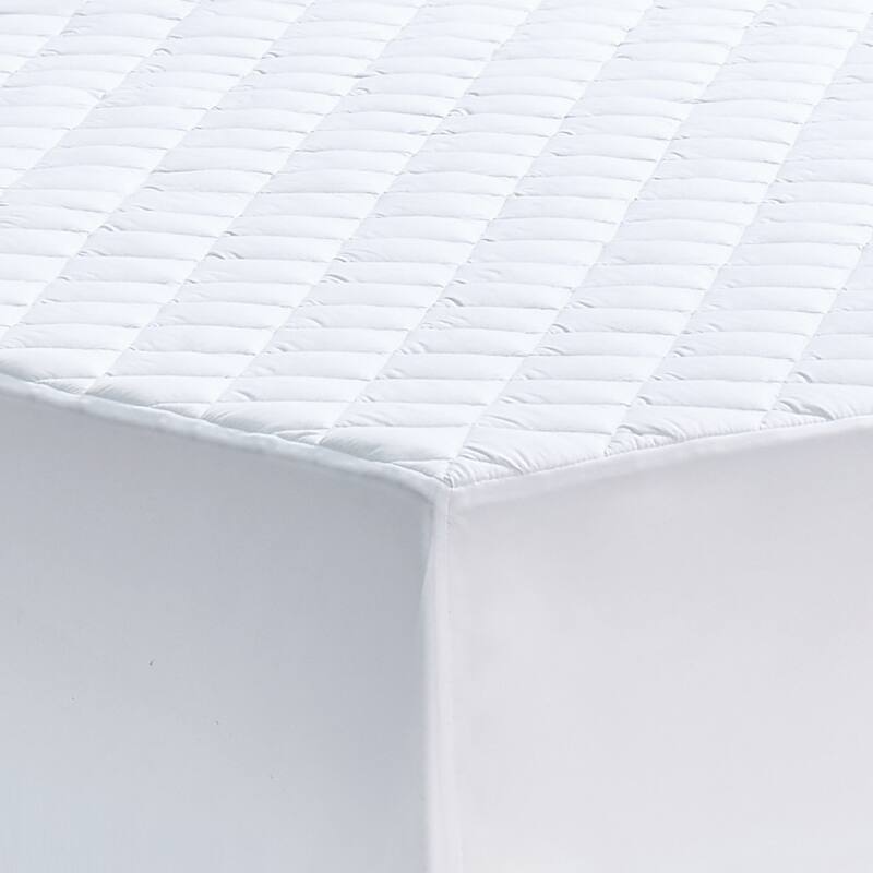 Truly Calm Silver Cool Antimicrobial Mattress Pad - White