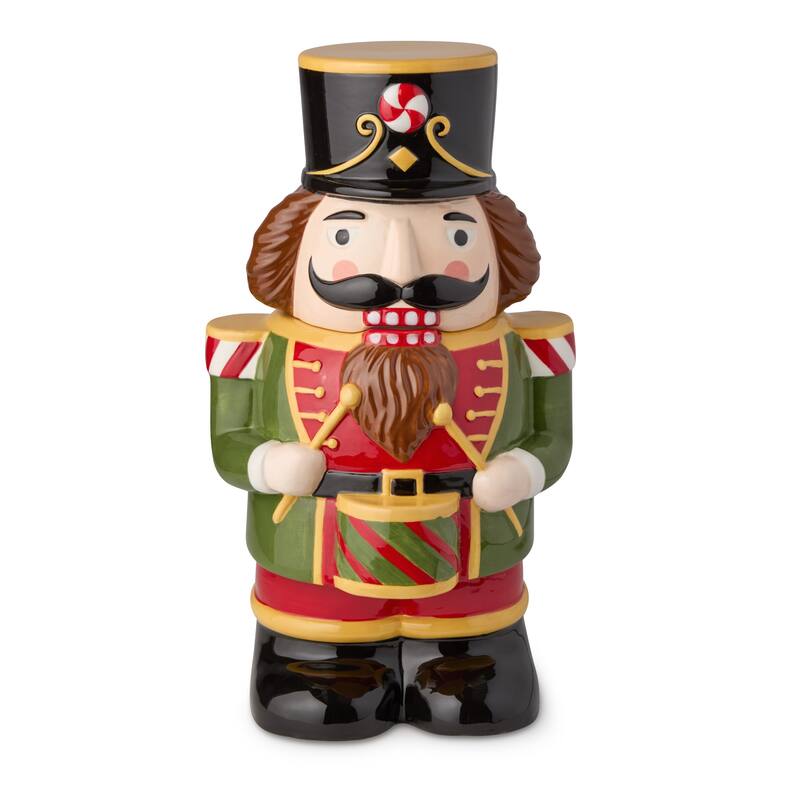Certifed International Nutcracker Parade 3-D Nutcracker Cookie Jar - 6.5"W x 7.5"D x 11.75"H
