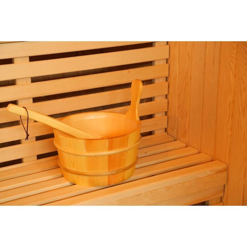 SunRay Baldwin 2-Person Indoor Traditional Sauna - 59" x 45" x 75"
