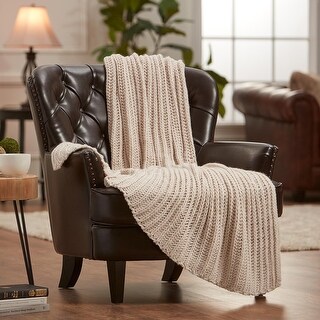 Chanasya Chunky Knit Throw Blanket