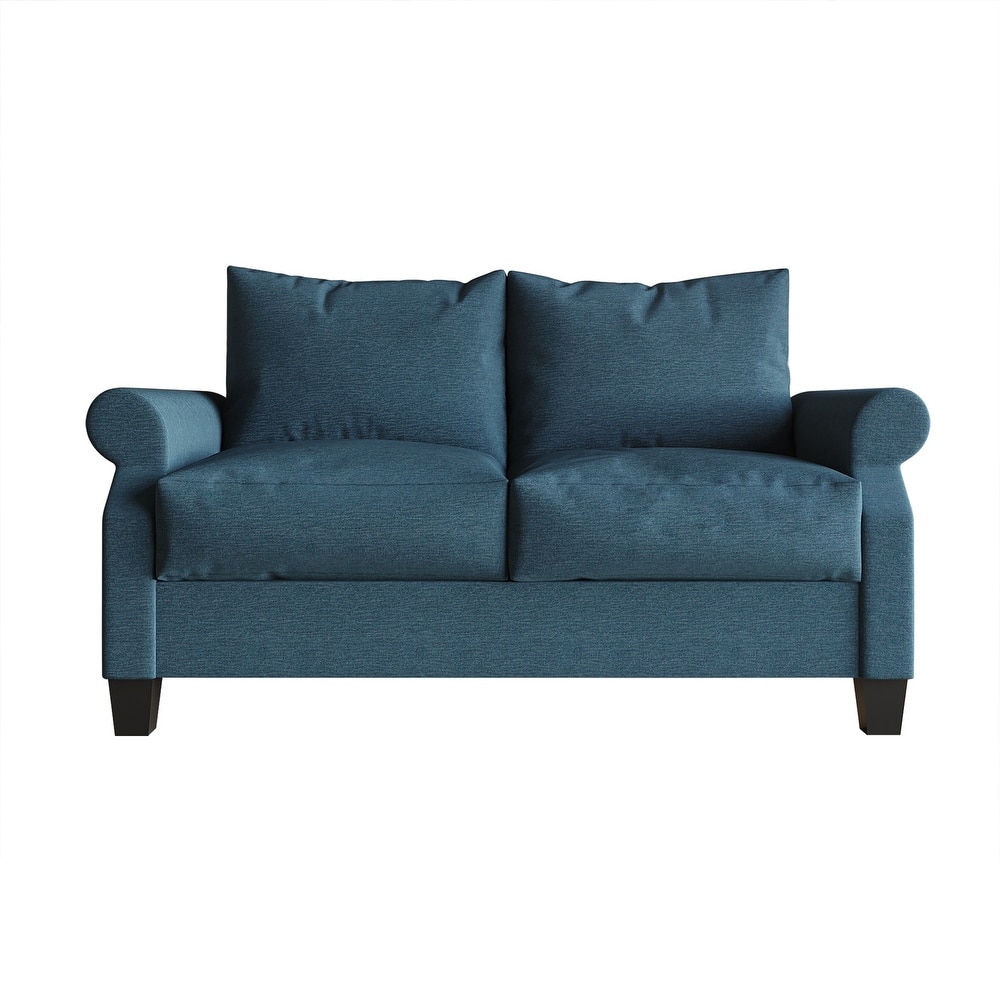 CraftPorch Classic Linen Upholstered Loveseat