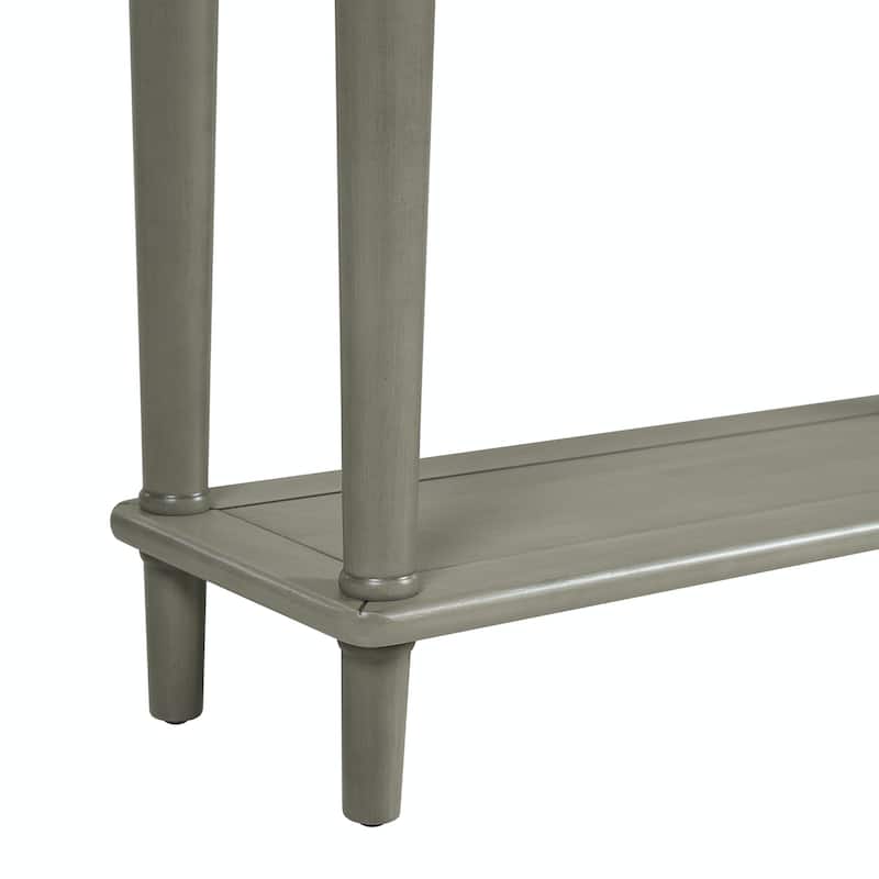 Entryway Table with 4 Drawers and Open Shelf