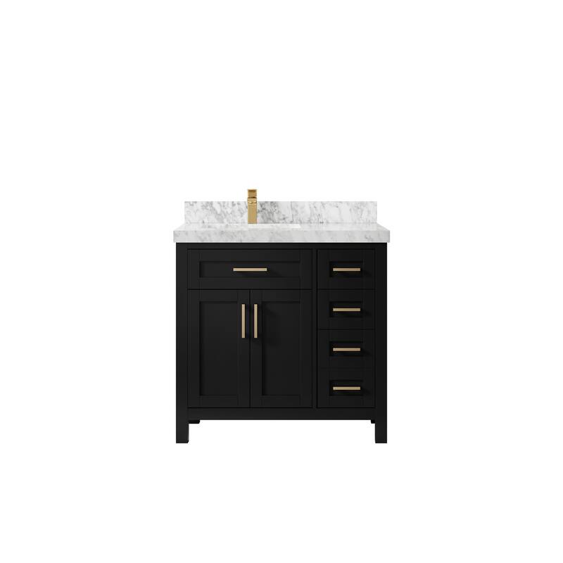 Willow Collections 36 in. W x 22 in. D Cambridge Left Offset Sink Bathroom Vanity with Countertop