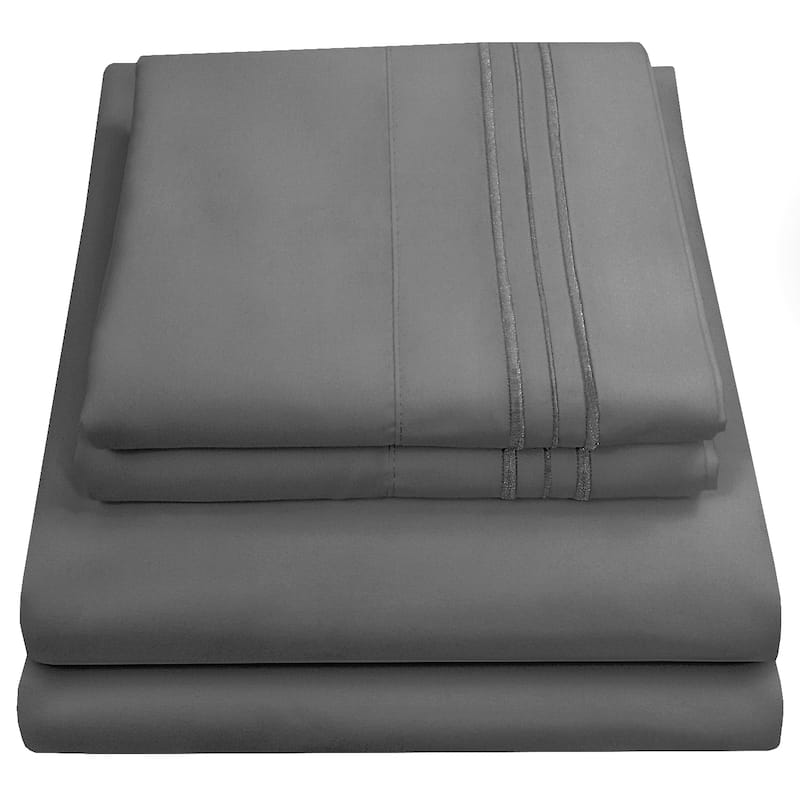 Sweet Home Collection Triple Stitch 4-piece Bed Sheet Set