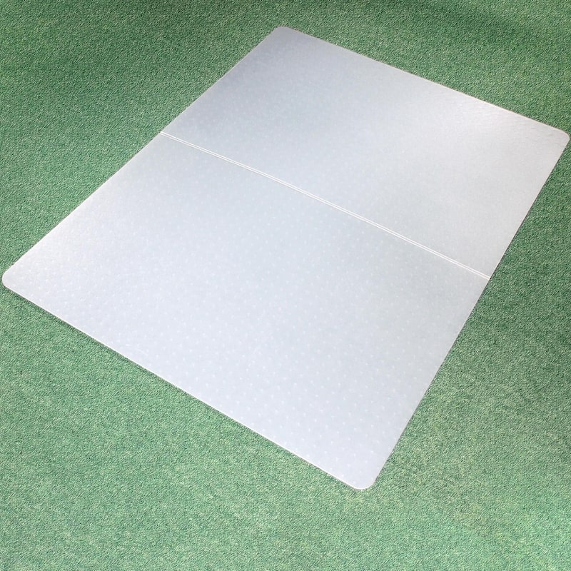 Cleartex® Polypropylene Rectangular Foldable Chair Mat for Carpets - 45" x 53"
