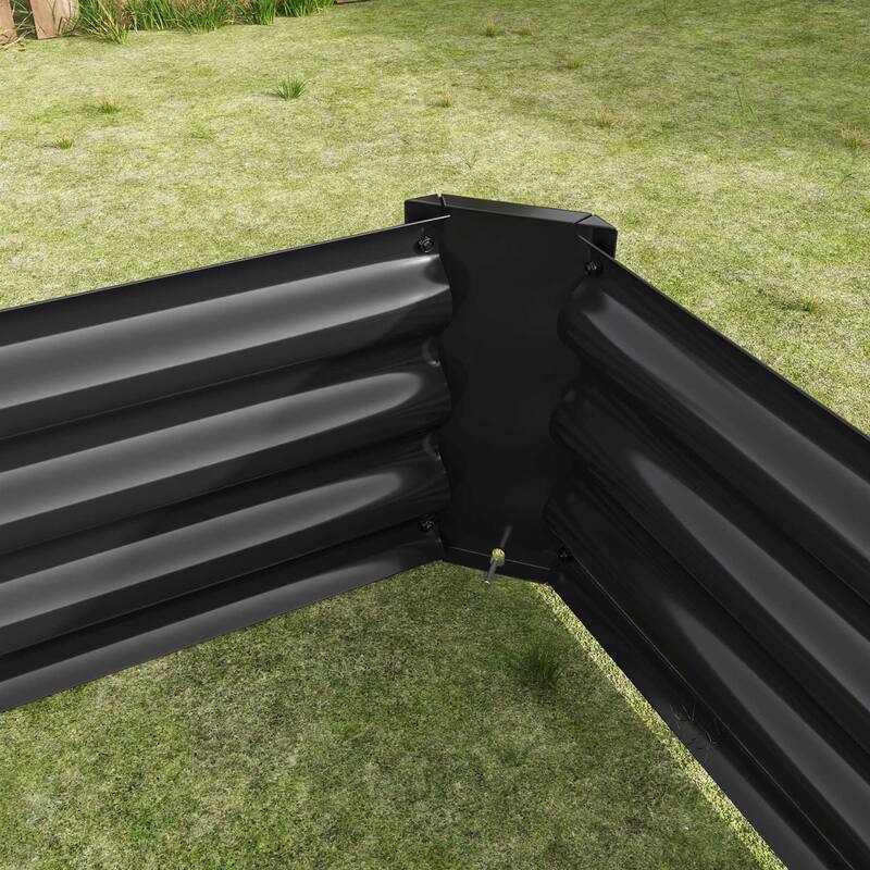 Metal Raised Garden Bed Planter Box for Outdoor Gardening