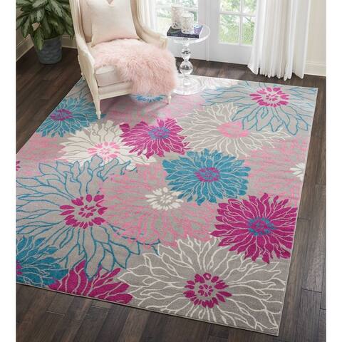 Nourison Passion Abstract Modern Floral Area Rug