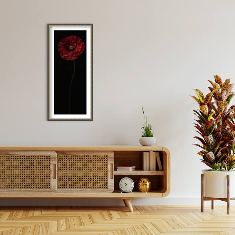 Long-stemmed by Lotte Gronkjar Wood Framed Wall Art Print