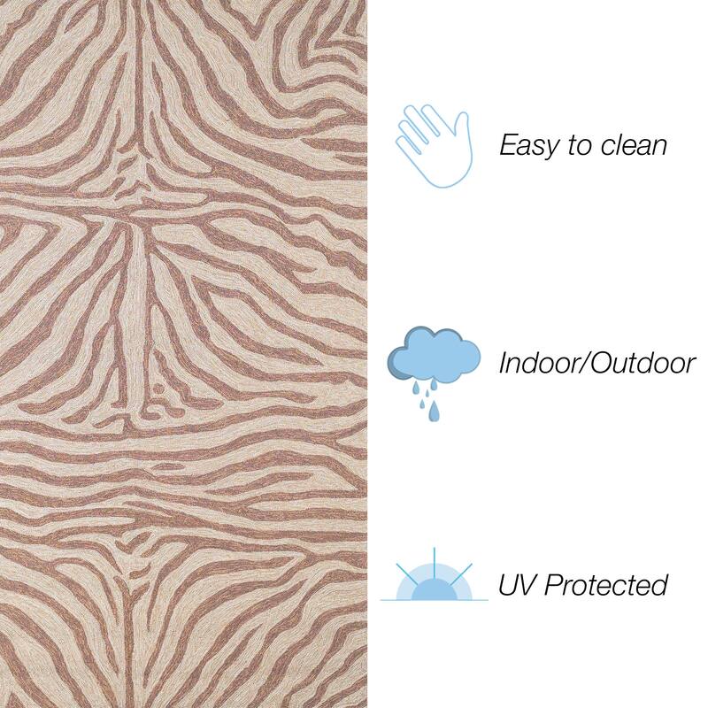 Liora Manne Ravella Zebra Indoor/Outdoor Rug