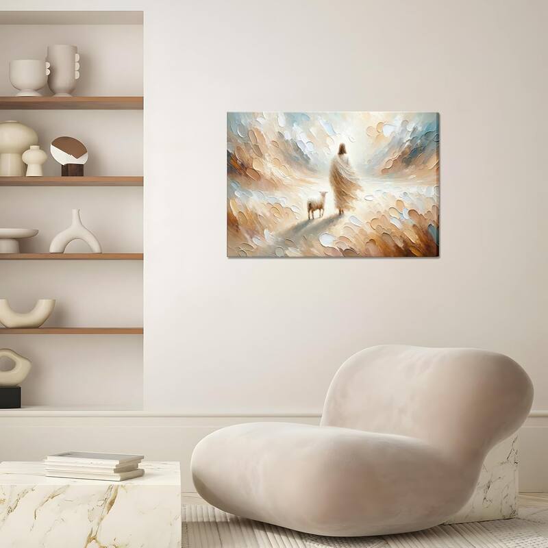 Christian Jesus Lamb Wall Decor Painting